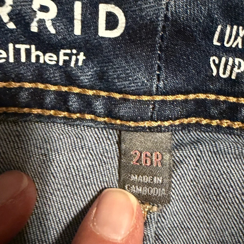Torrid Dark Blue Flare Bootcut Super Stretch Women's Jeans Size 26 Western Rodeo